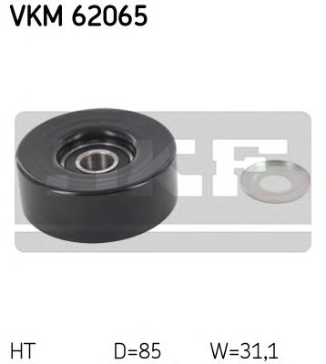 VKM 62065 SKF Ролик модуля натягувача ременя1